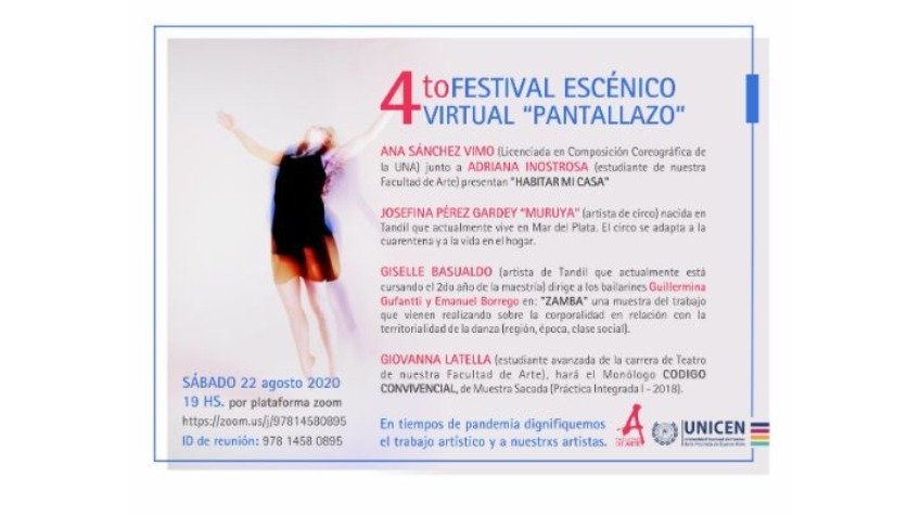 "Pantallazo 4": Cuarto festival escénico virtual